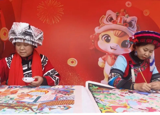 “农民画里话文明”文明新风公益广告大赛作品展水城区巡展正式启动