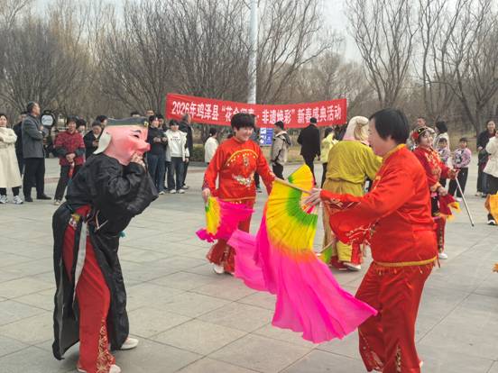 河北鸡泽:“花会进城”闹新春 非遗展演年味浓