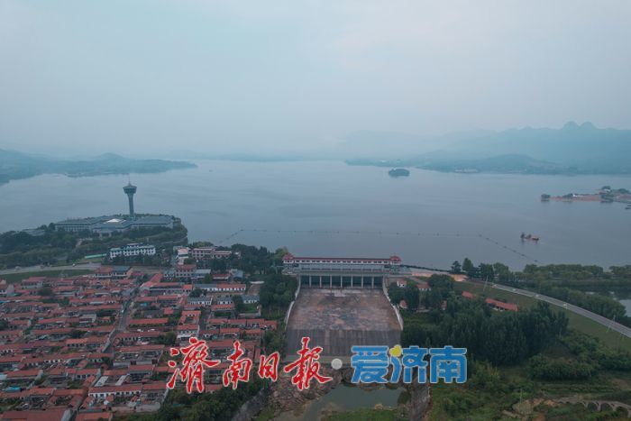 山東濟南:湖上水汽氤氳 朦朧宛如水墨畫