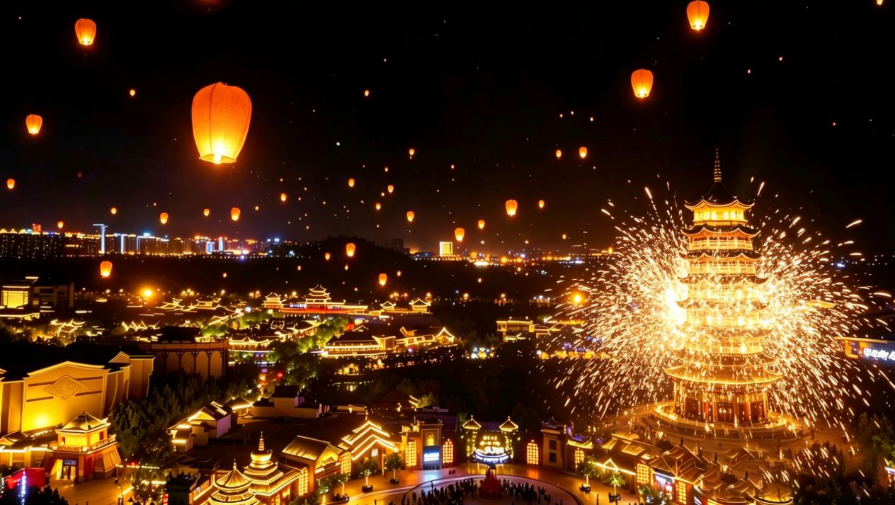 濟南方特“情歌告白夜”點亮國風浪漫