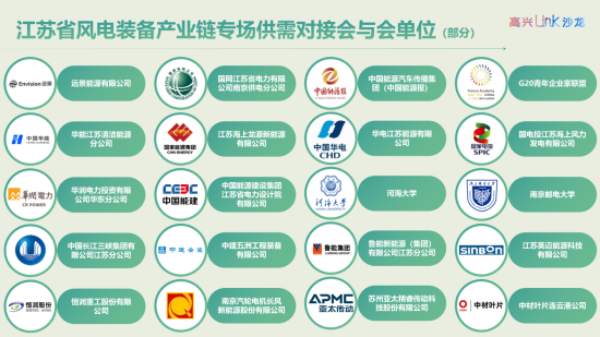 聚鏈向海 風啟新程 江蘇省風電裝備産業鏈專場供需對接會在南京市鼓樓區舉辦