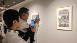 沈阳春晖特教学校聋生版画作品在沈阳市美术馆展出