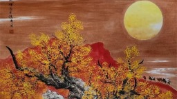 赵成波国画《苍虬沐朝晖》：以胡杨绘风骨 以丹青颂初心
