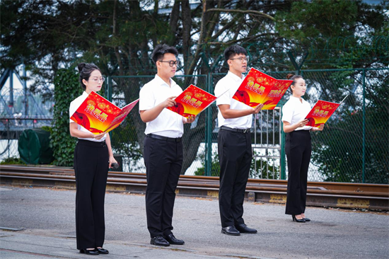 以国防教育 筑爱国之心 丹东边检站开展全民国防教育月主题活动_fororder_图片 3