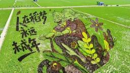 沈阳：巨幅稻田画“上新”