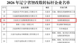 大连普兰店区一家企业获评辽宁省“智改数转”标杆企业