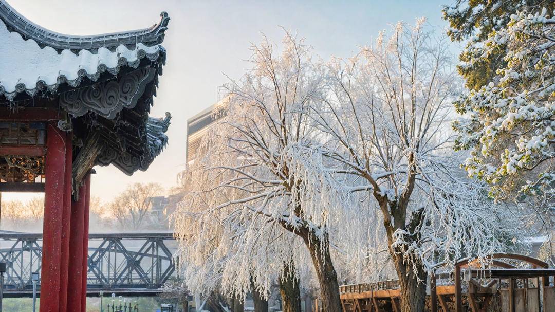 首场雾凇，仙境鸭绿江