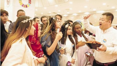 留学生丽珊在大连的第一个中国年