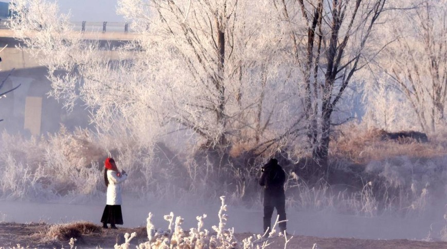 童话世界！大凌河雾凇如梦如幻