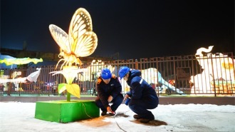 国网本溪供电公司全力护航 点亮小年夜绚丽灯会