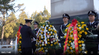 新民市公安局开展烈士陵园祭扫活动