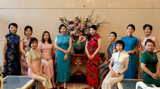 辽宁宾馆非遗旗袍坊揭牌 旗袍秀弘扬传统文化