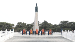 沈阳大东区举行2026年清明节烈士祭扫活动