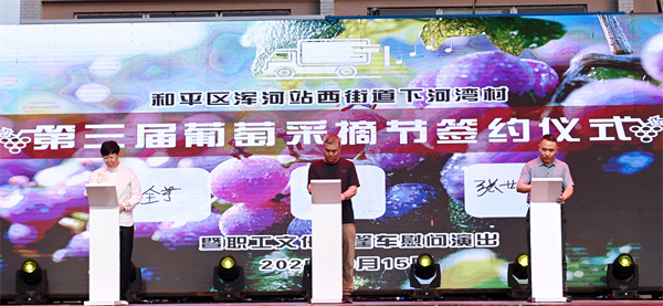 沈阳市和平区浑河站西街道下河湾村第三届葡萄采摘节举行_fororder_下河湾葡萄2