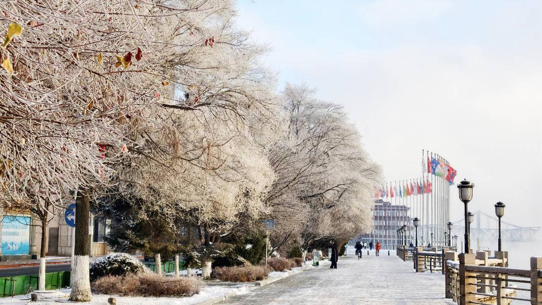 首场雾凇，仙境鸭绿江