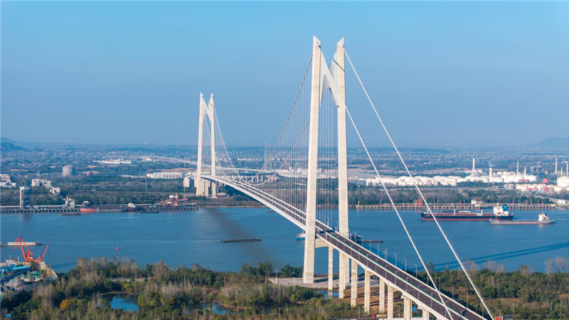 南京新生圩长江大桥：千米长虹 飞跃金陵_fororder_图片41