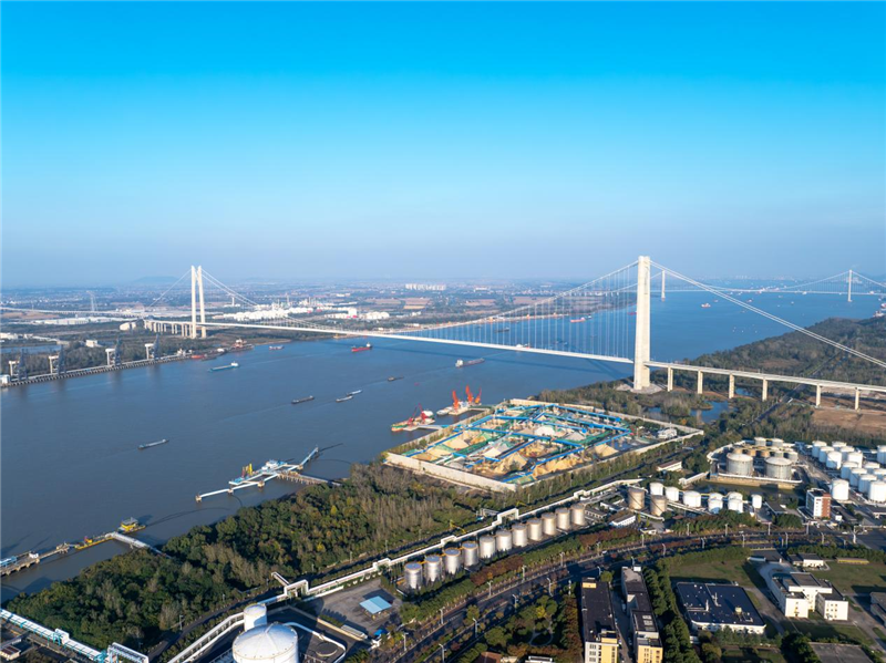 南京新生圩长江大桥：千米长虹 飞跃金陵_fororder_图片40