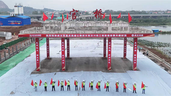 捷报！武汉段官桥收费站封顶，年底通车后日车流预计达1.4万辆_fororder_图片31