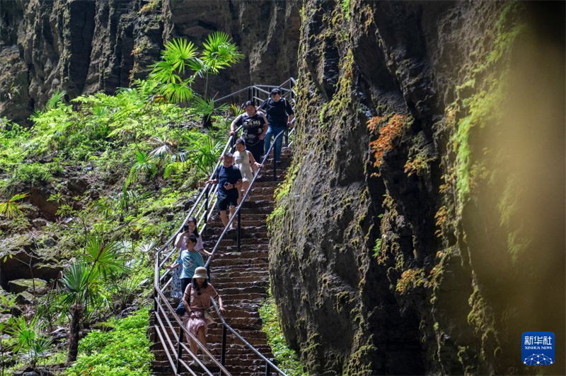 湖北宣恩:游绿水青山 享夏日清凉
