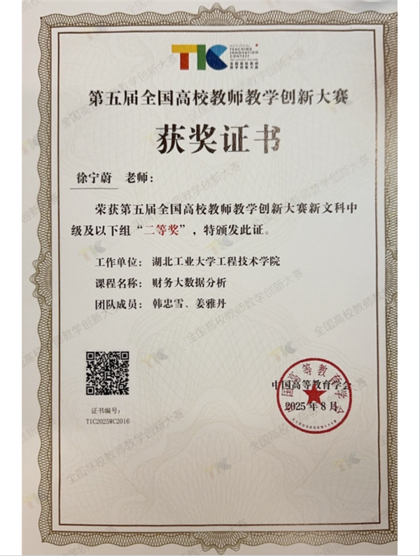 湖北工业大学工程技术学院教师团队在全国大赛中获奖_fororder_图片36