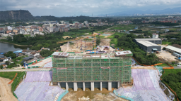 惠州潼湖水利工程永平水闸闸室主体结构封顶