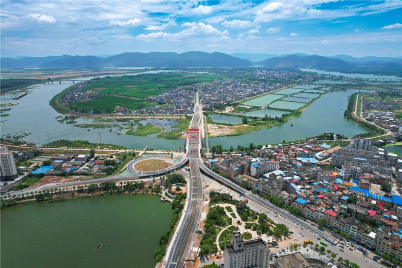 激活富水“黄金水道” 湖北阳新八一大桥建成通车_fororder_图片20