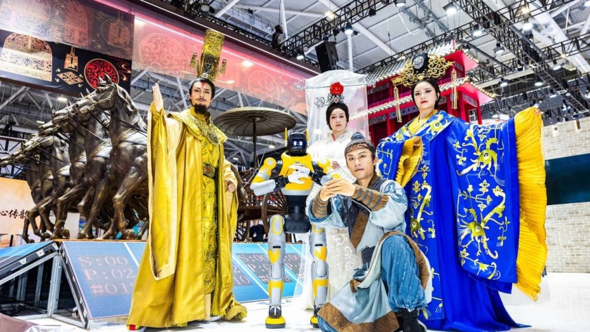鄂企携5000余件精品亮相深圳文博会 机器人大秀太极 “李时珍AI”问诊_fororder_ae4073ee9c2b4aaca4344a7c382e9480