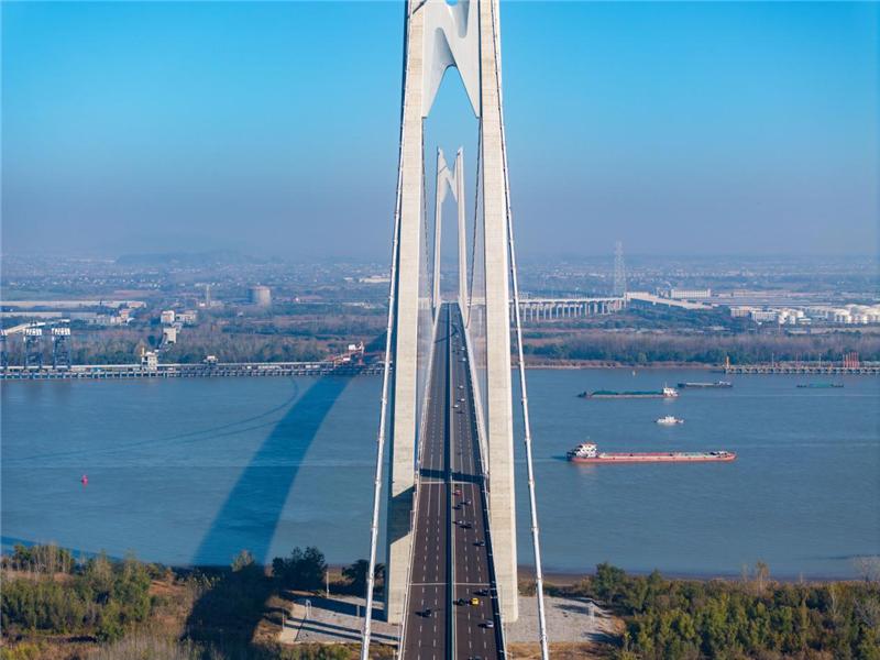南京新生圩长江大桥：千米长虹 飞跃金陵_fororder_图片42
