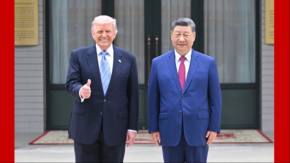 习近平同美国总统特朗普在中南海小范围会晤_fororder_1778829816981_236
