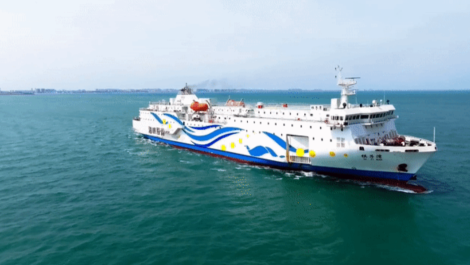广西防城港首条客滚运输航线开通 约13小时直达海南海口_fororder_启航