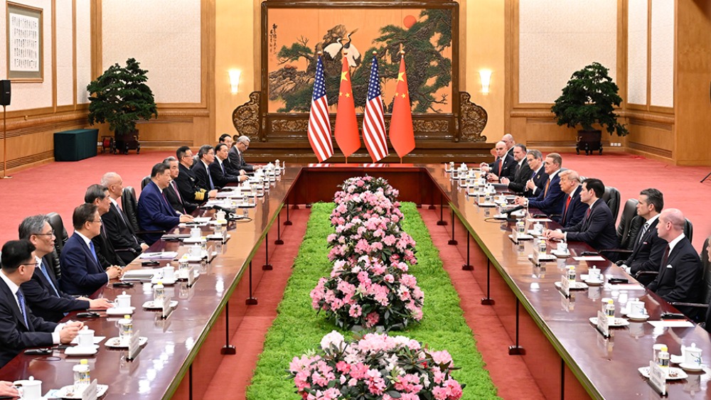 习近平同美国总统特朗普会谈_fororder_1
