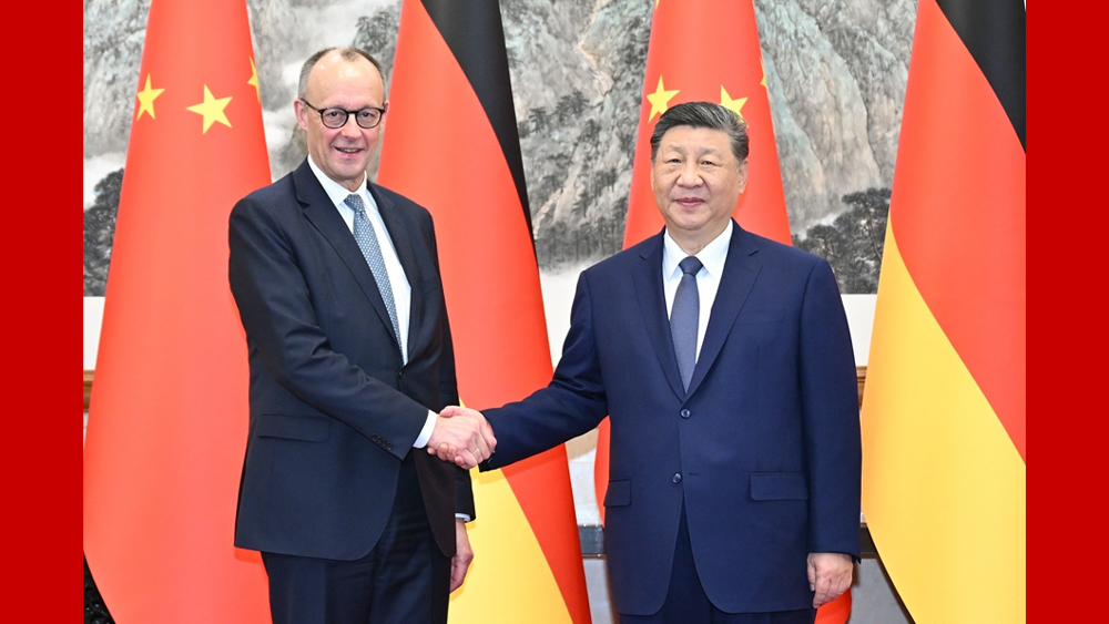 【讲习所】习近平：以中德关系的稳定性和活力为动荡世界谋大同_fororder_时政红底