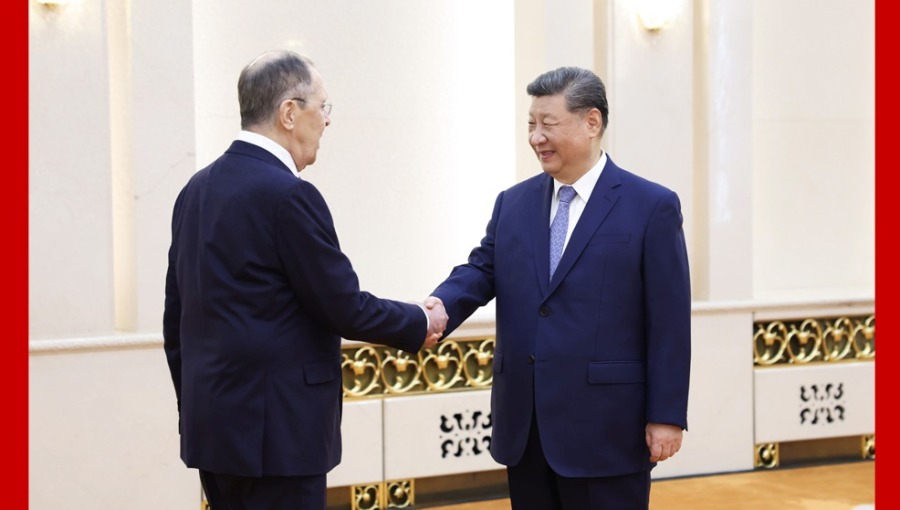 习近平会见俄罗斯外长拉夫罗夫_fororder_1752564341318_289