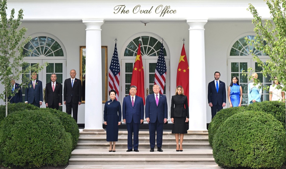习近平出席特朗普在白宫举行的欢迎仪式_fororder_7RvZe6sbJvbGmNPs