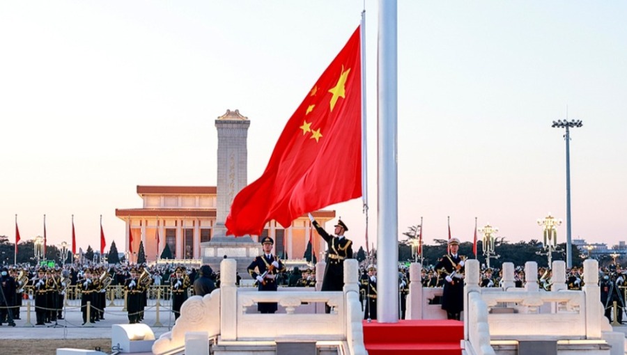 共迎2026年 首都北京天安门广场隆重举行升国旗仪式