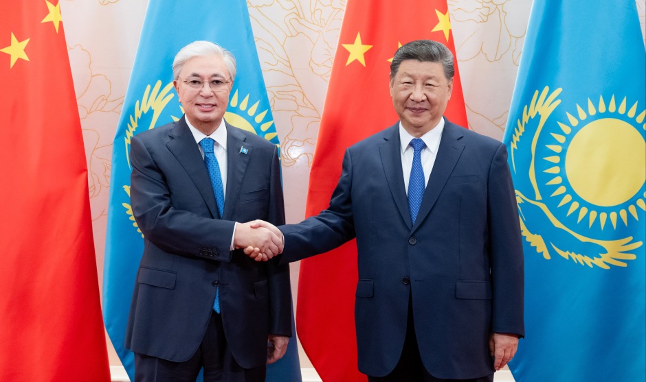 习近平会见哈萨克斯坦总统托卡耶夫_fororder_上合组织天津峰会丨习近平会见哈萨克斯坦总统托卡耶夫XxjpsgC000346_20250830_PEPFN0A001.JPG