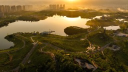 重庆垫江：湿地公园 初夏如画