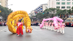 重庆铜梁：元宵佳节 铜梁龙舞大巡游舞动新春