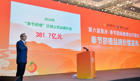 重庆：51.5万吨奉节脐橙甜蜜上市 品牌价值达381.7亿元