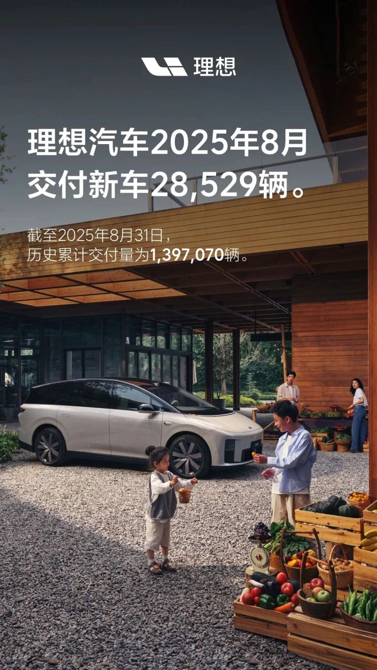 蔚来、小米反超理想！零跑快6万了…… | 8月新能源汽车销量