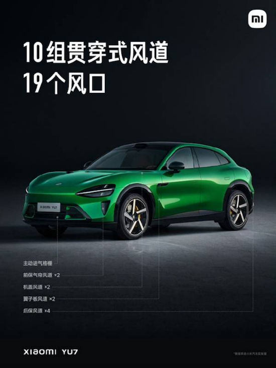 小米汽车正式发布YU7数据 10组贯穿风道 40+组风阻优化 续航增加59公里 位置：资讯_fororder_【9】小米汽车正式发布YU7数据 10组贯穿风道 40+组风阻优化 续航增加59公里71