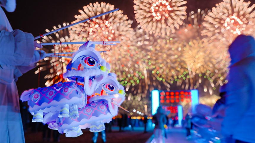 金马呈祥耀东疆！延吉2026元宵节大型焰火表演璀璨启幕_fororder_吉林大图_副本