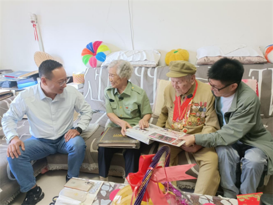 梅河新区退役军人事务局组织开展“情系老兵·温暖同行”走访慰问活动_fororder_吉林梅河慰问老兵