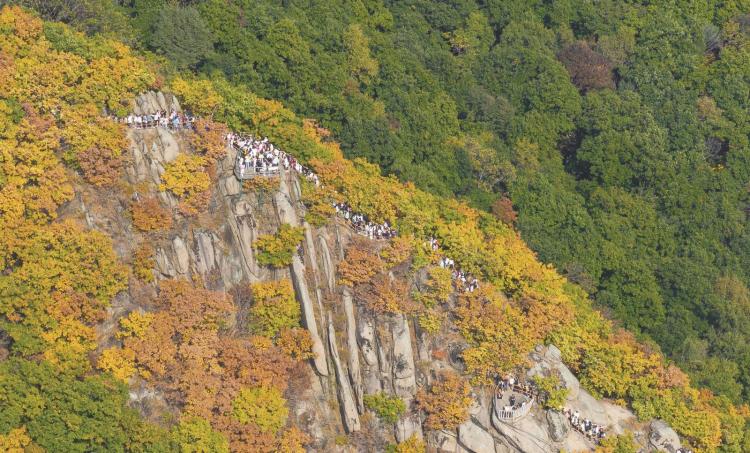 吉林市朱雀山层林尽染