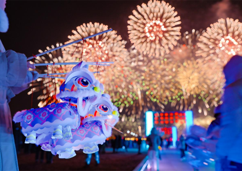 金马呈祥耀东疆！延吉2026元宵节大型焰火表演璀璨启幕_fororder_吉林大图_副本