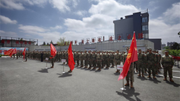 延吉市举行2026年基干民兵集中点验大会