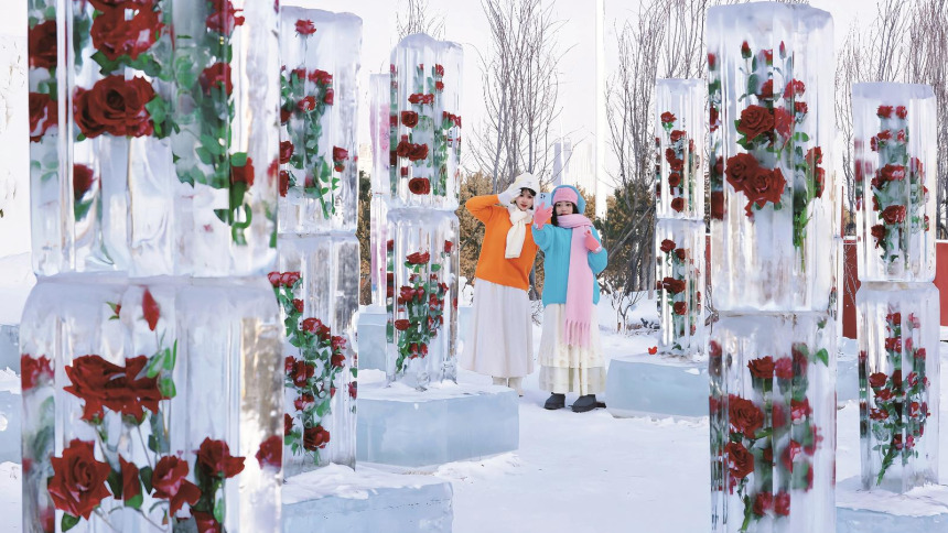 冰封玫瑰·云琅冰雪公园开园迎客