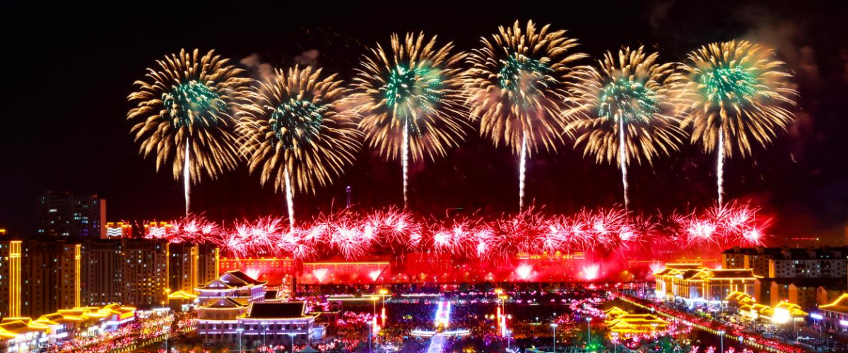 金马呈祥耀东疆！延吉2026元宵节大型焰火表演璀璨启幕_fororder_大图烟花