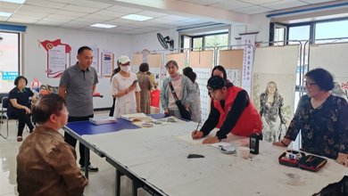 延吉：美术书法摄影作品巡展进社区