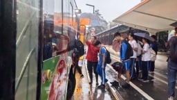 风雨中的平凡英雄—公交人为风雨中的市民撑起爱心伞、清理倒树、设立爱心雨伞点......